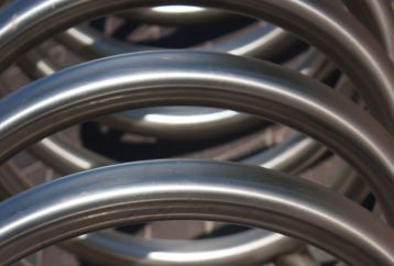 Large metal coil